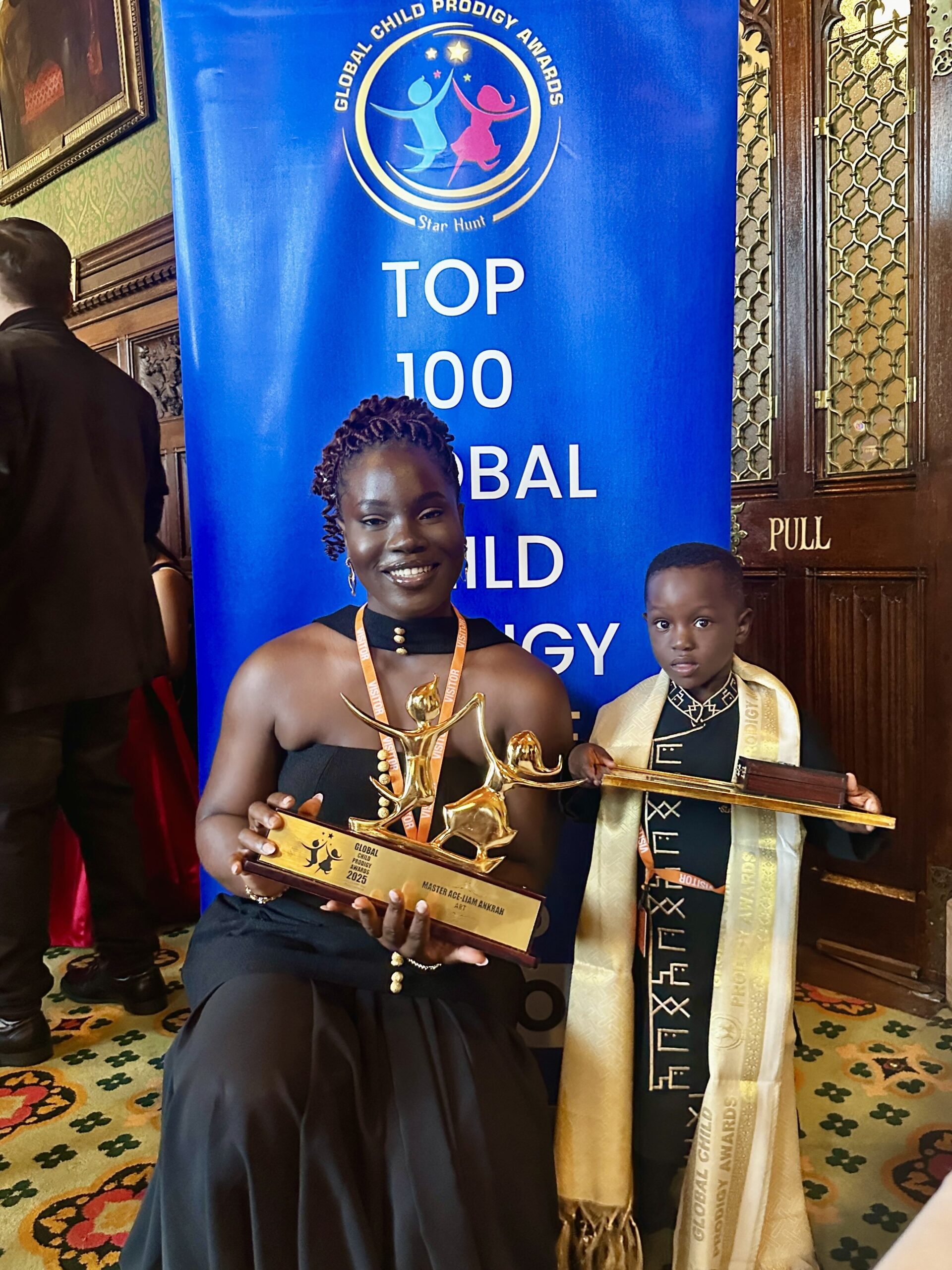 Ghana’s Two-Year-Old Artist Ace-Liam Honored as Global Child Prodigy at UK Parliament’s House of Commons